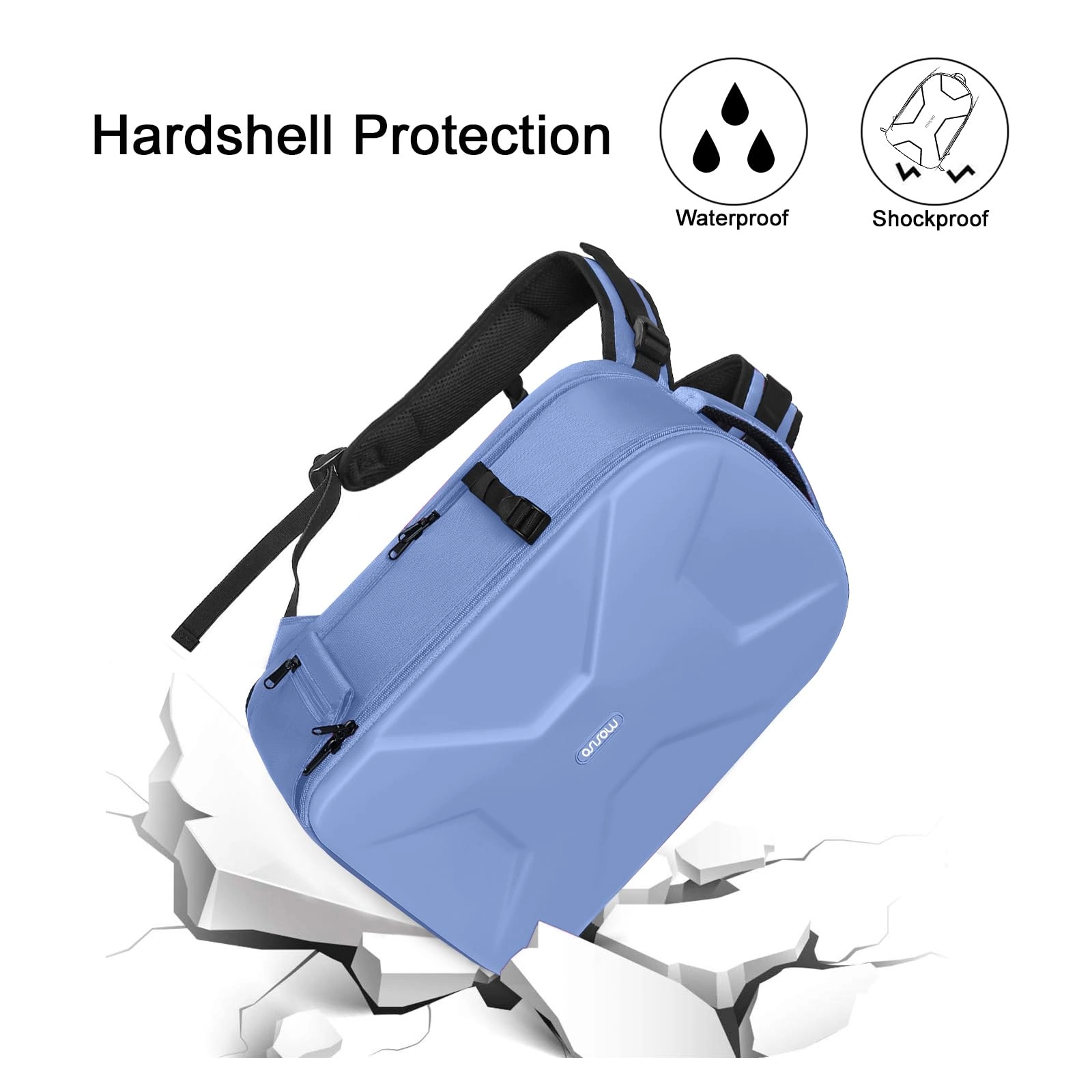 Mocamhsbg - 7.5"D x 11.8"W x 7.5"H Compatible with Canon/Nikon/Sony Hard Shell