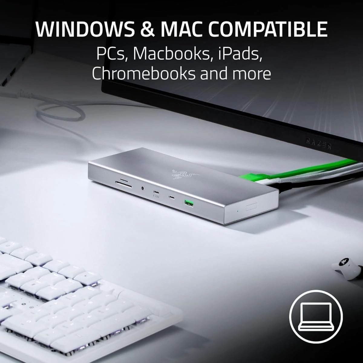 USB 4 Dock - Type C Type A HDMI DP Ethernet SD 3.5mm PC USB 2.0 & 3.0