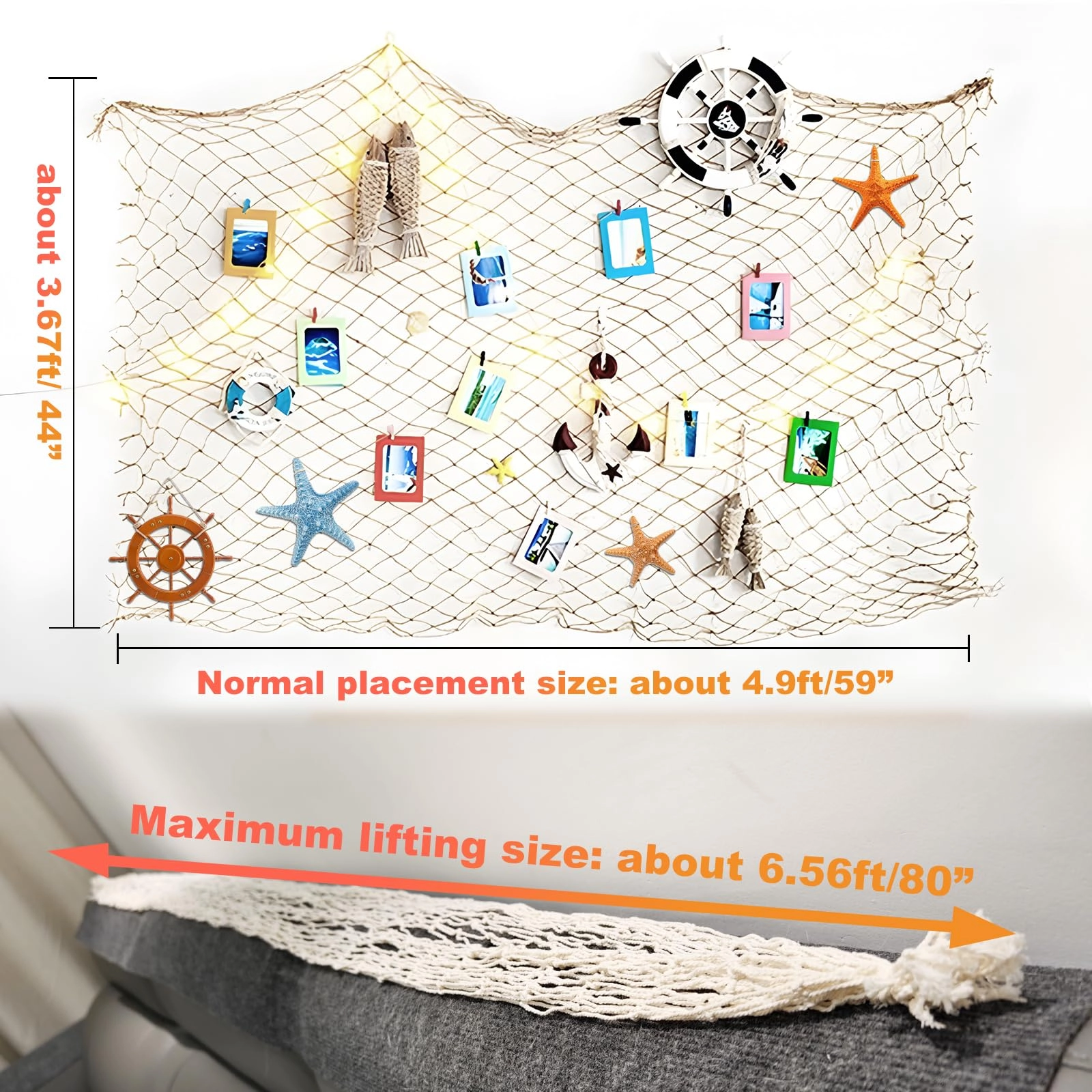 Fish Net Decorations - 2 Pack Party