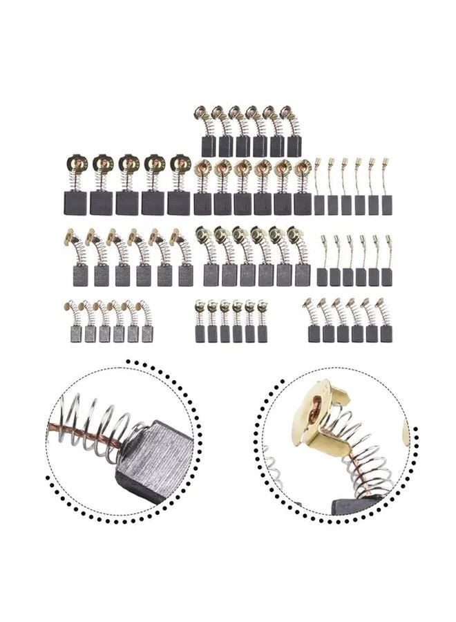 Generic Motor Carbon Brush Set - 60 Pieces 10 Sizes