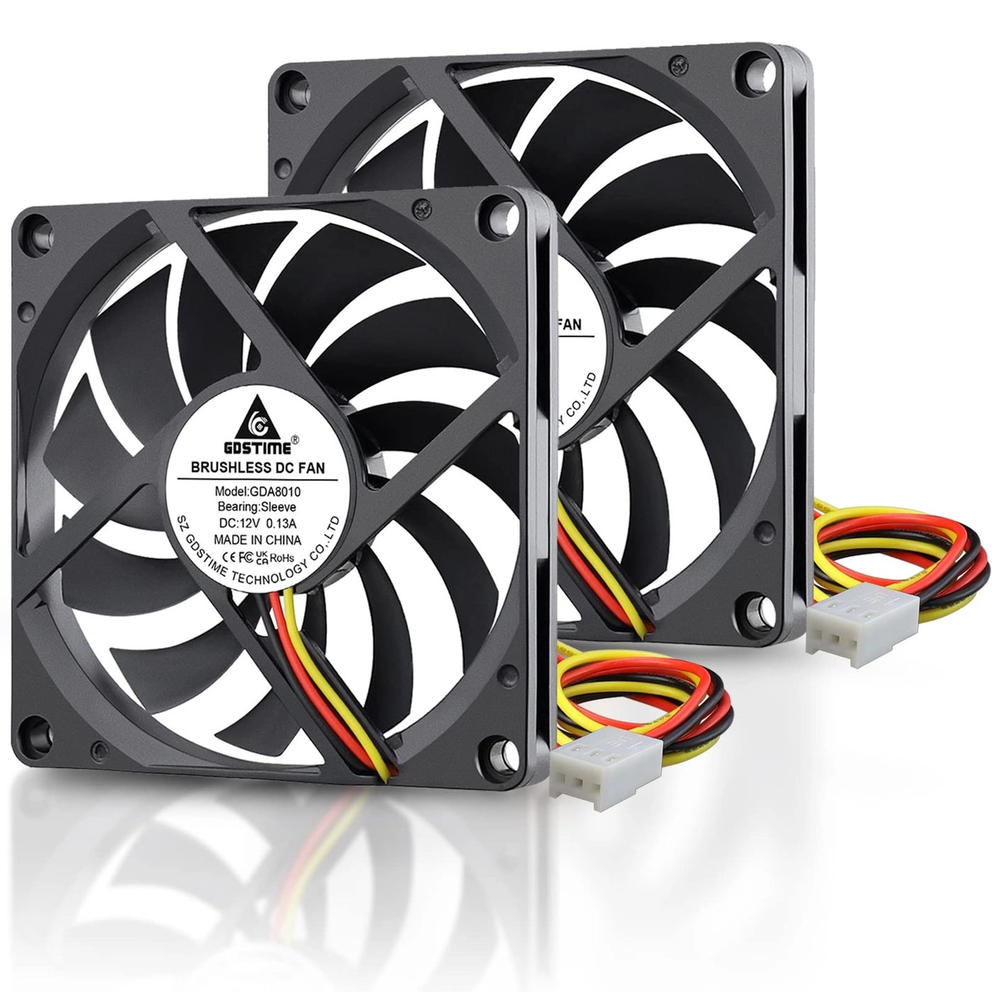 GDSTIME Brushless Cooling Fan - 80mm