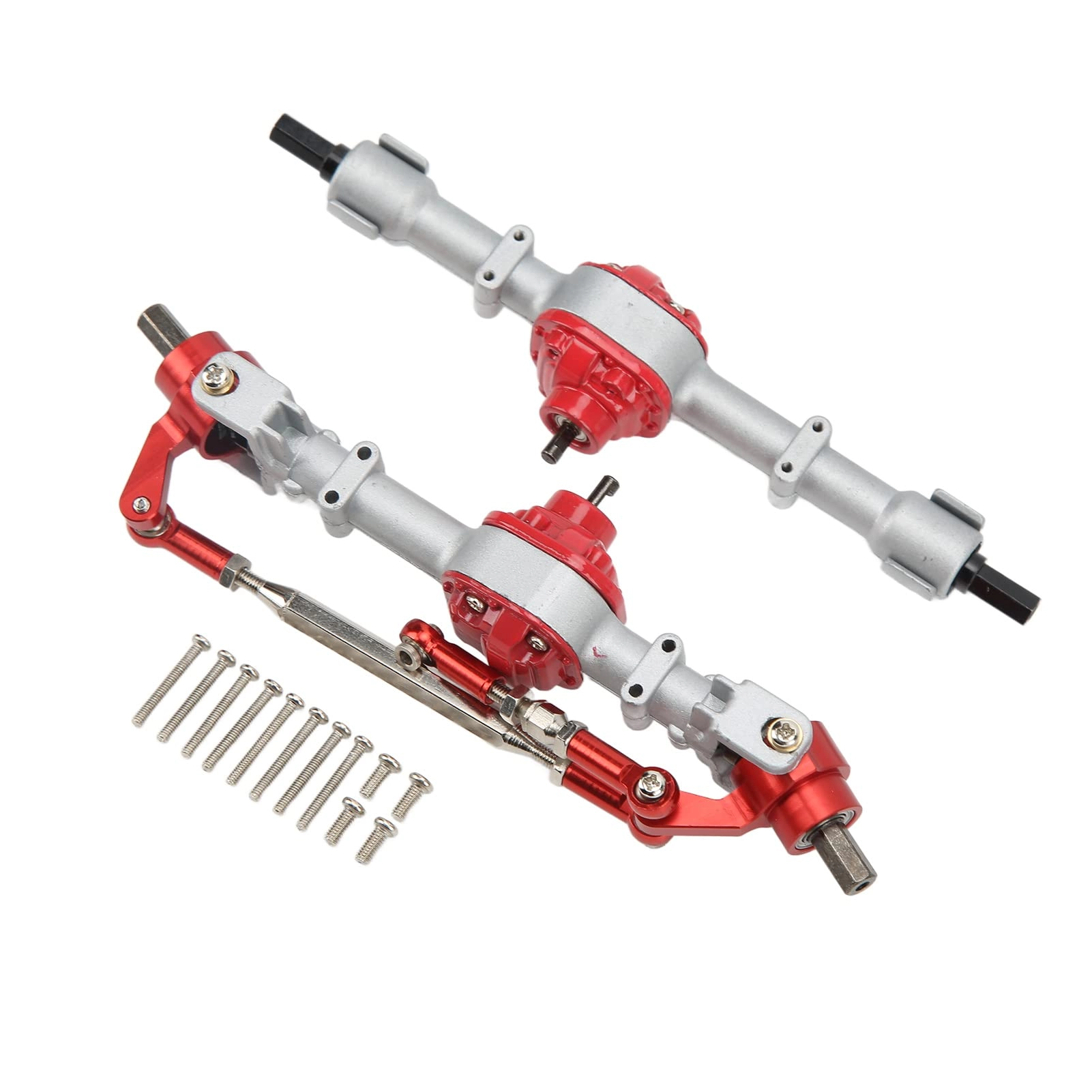 Metal Front Rear Axle Set - Aluminum Compatible with MN D90 D91 99S FJ45