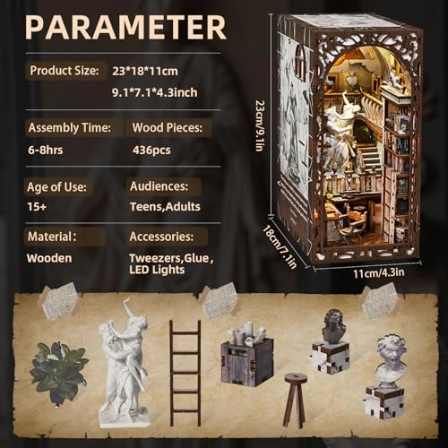 Berninis Sculpture Workshop - DIY 3D Wooden Puzzle LED Light