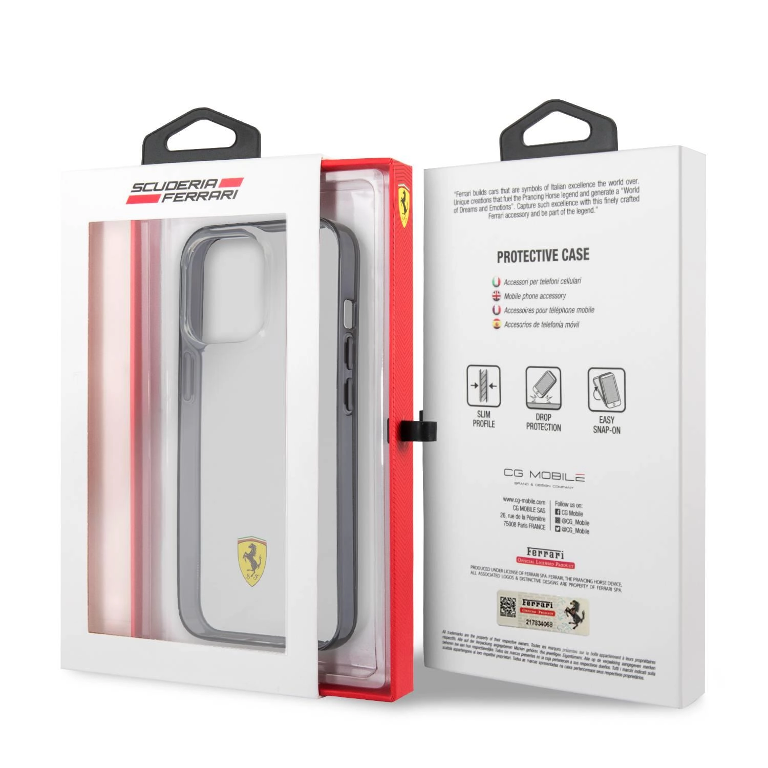 Ferrari FEHCP13LKOUK Case - Polycarbonate for iPhone 13 Pro