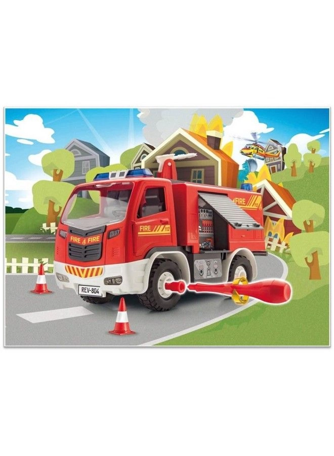 Junior Fire Truck Model Kit - Red
