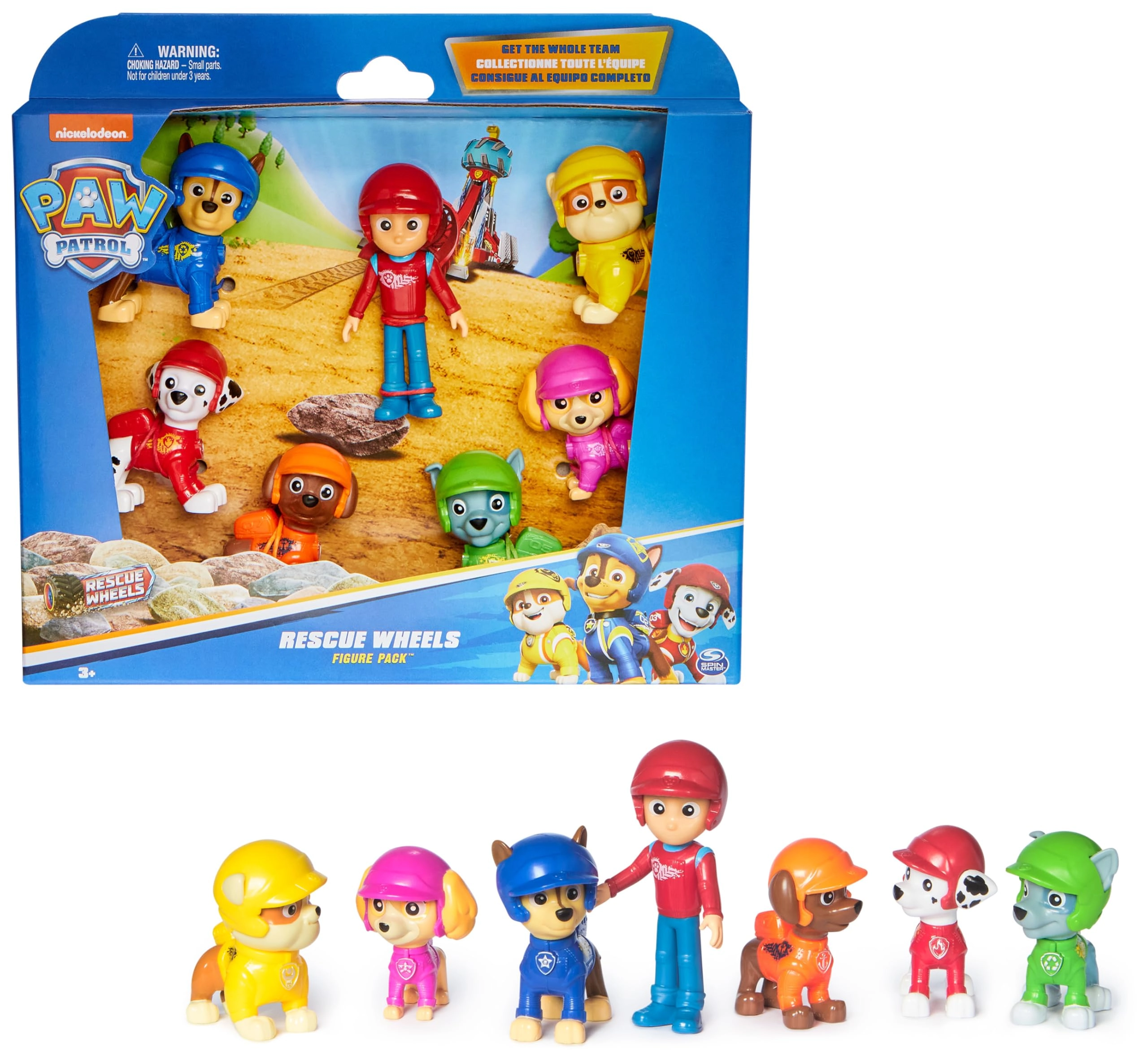 Spin Master Chase + Marshall + Skye + Rubble + Rocky + Zuma + Ryder - PAW Patrol - 7 pcs