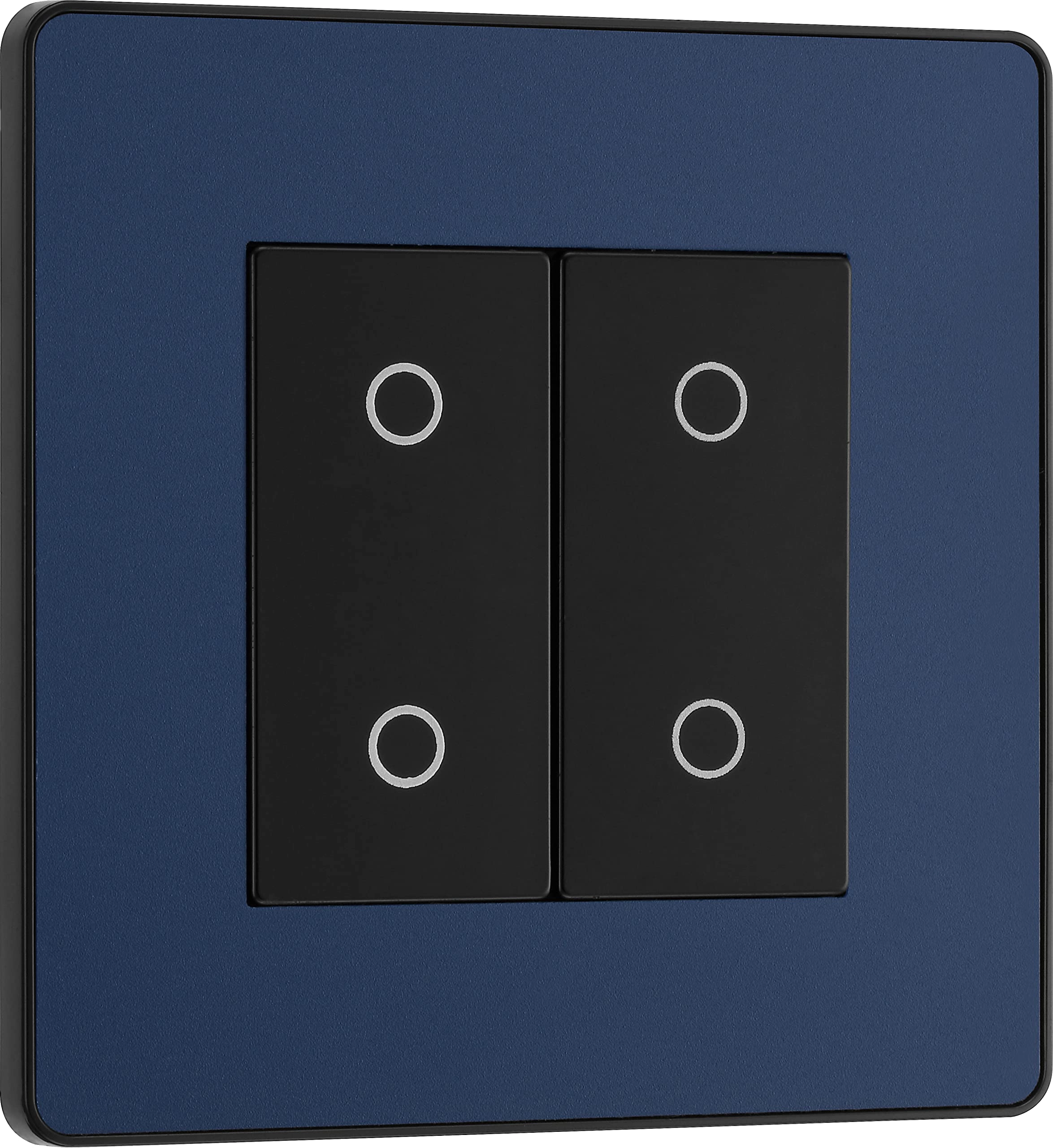 BG Electrical Double Master Touch Dimmer - 2-Way Trailing Edge 200W