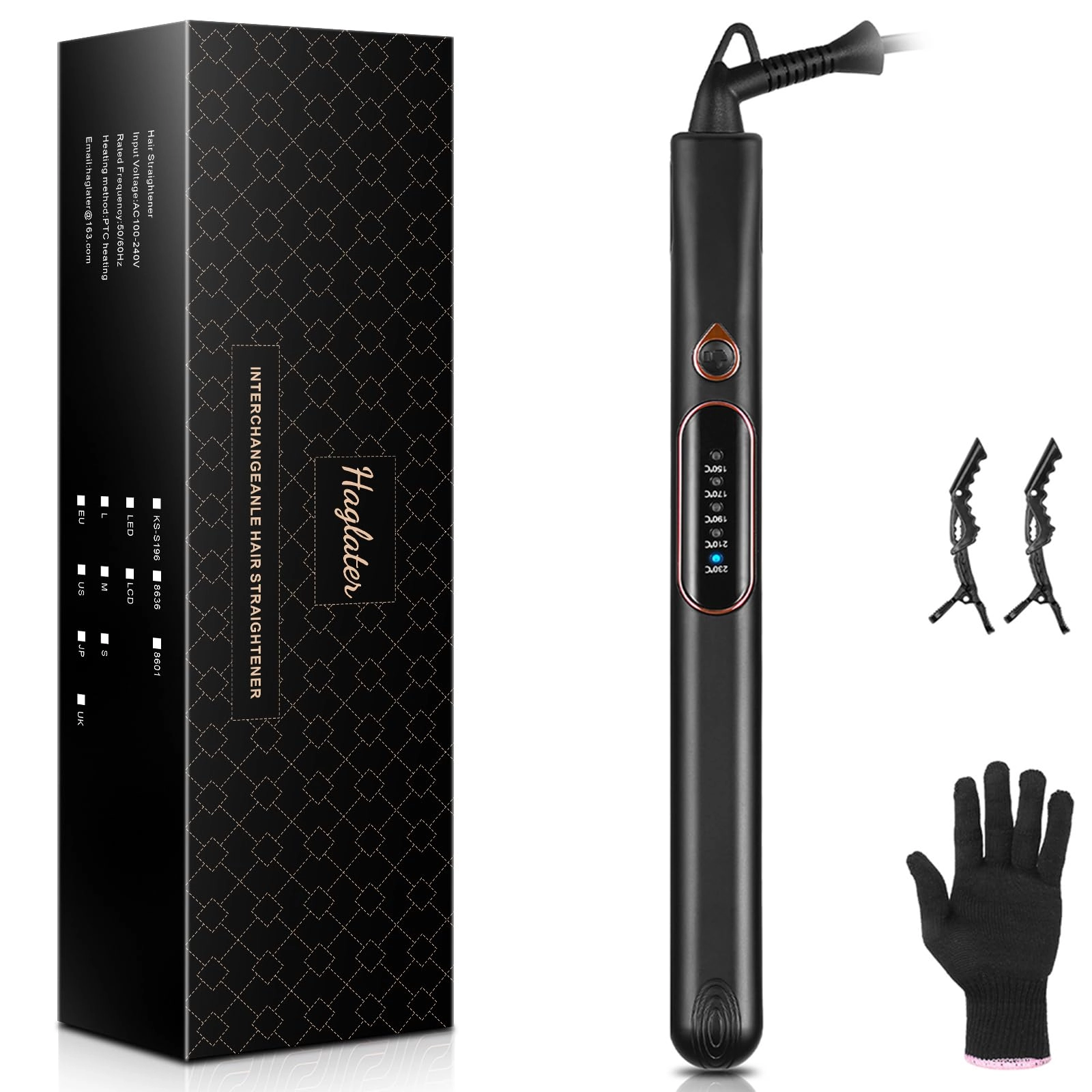 2 in 1 Straightener and Curler - 1 inch