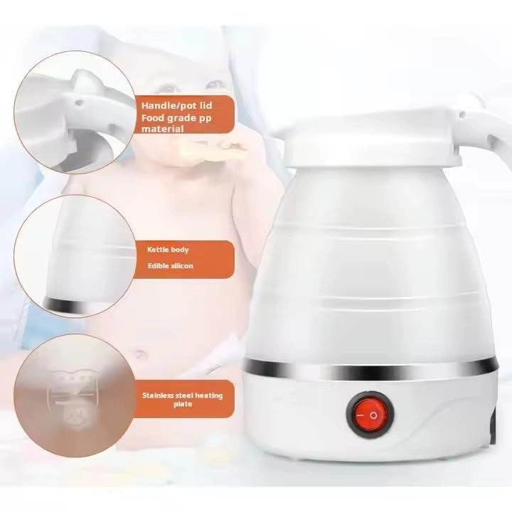 Foldable Electric Travel Kettle - 600ML