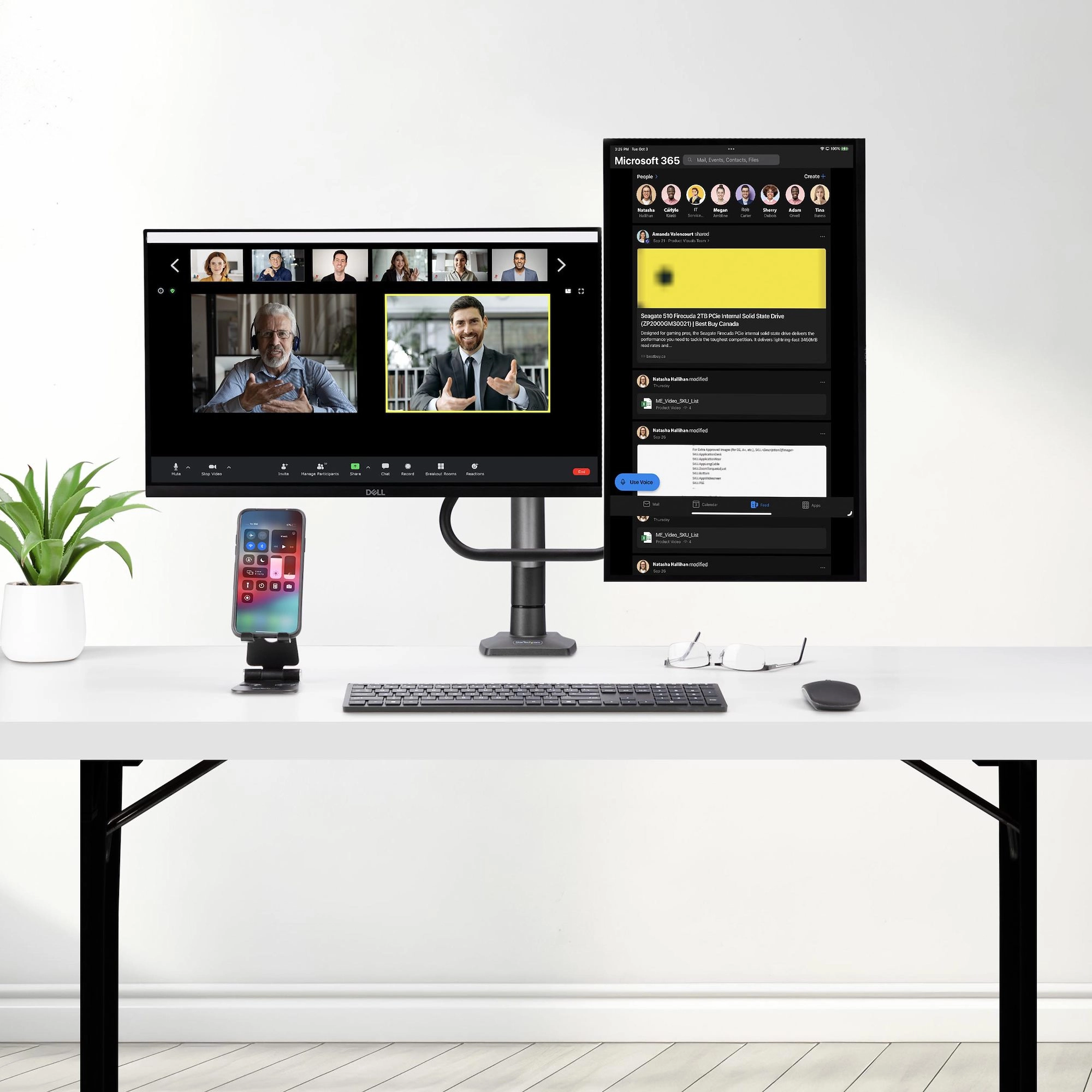 Wall Mount Monitor Arm - 34" 75x75/100x100mm