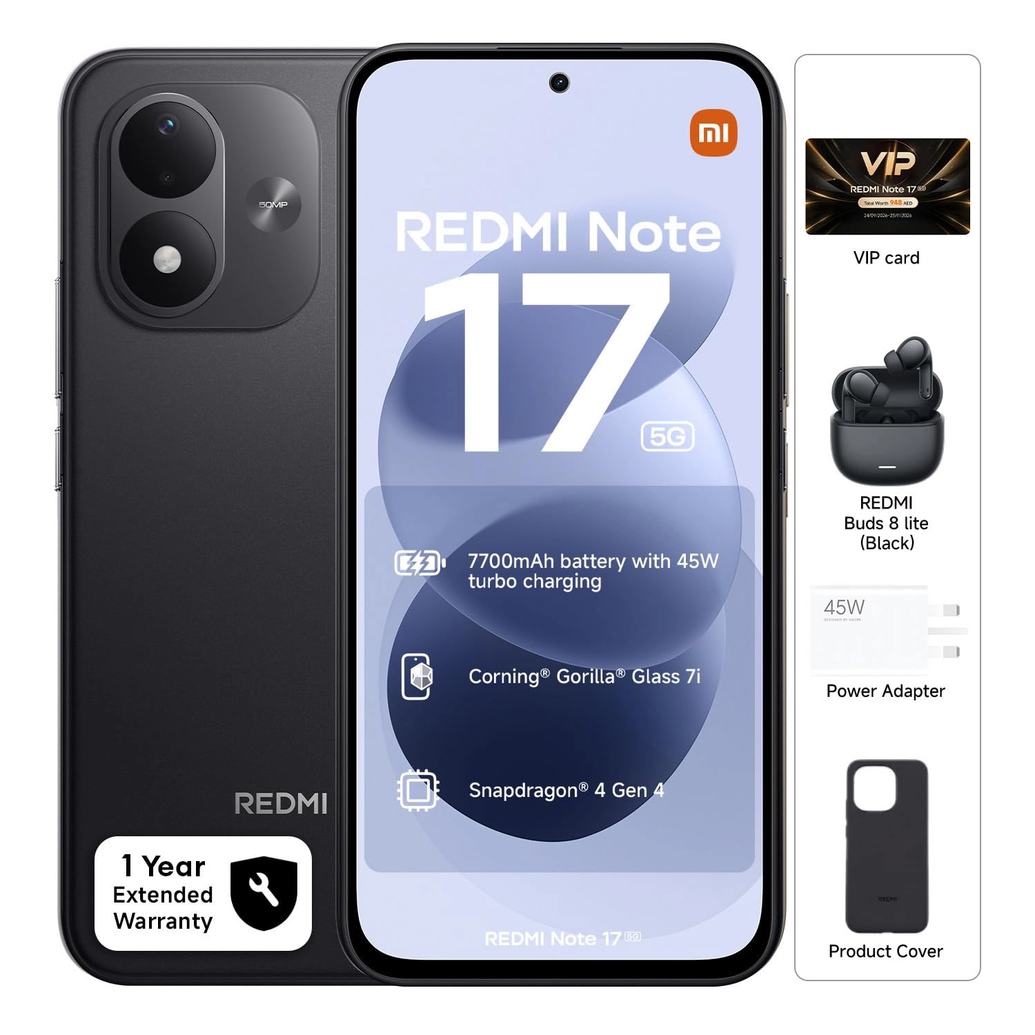 Note 17 6GB 256GB + REDMI Buds 8 Lite