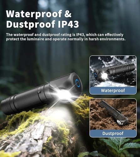 TH06 - Keychain Rechargeable Black 4000mAh