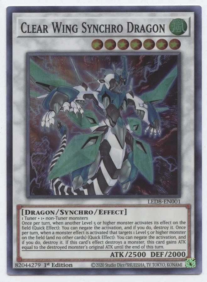 Yu-Gi-Oh! Clear Wing Synchro Dragon - 1st Edition