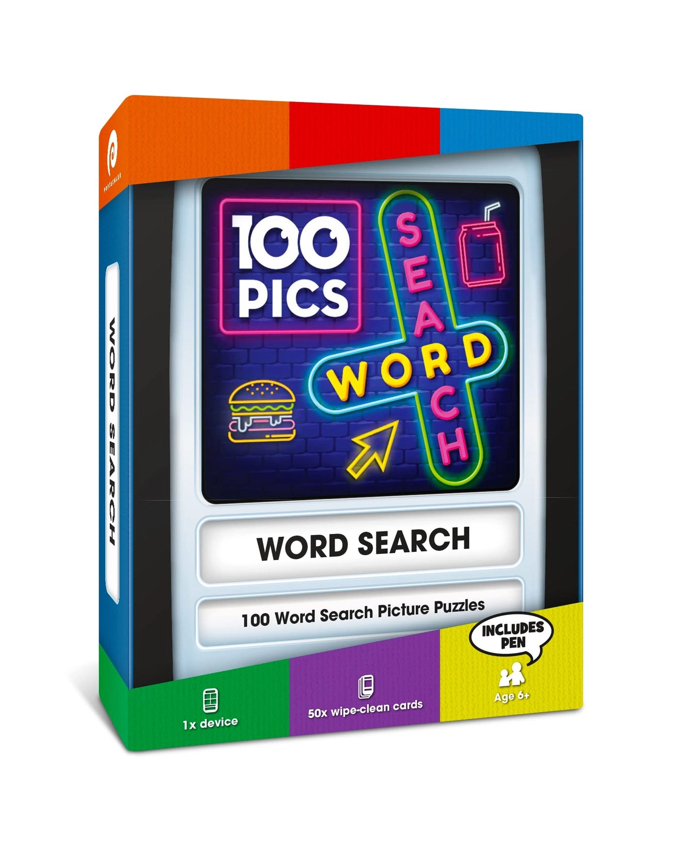 100 PICS Pocket Word Search Game - 1 Pcs