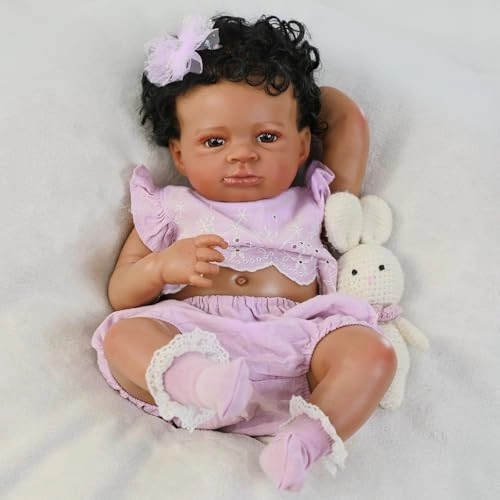 Reborn Baby Doll - 20-Inch Vinyl African American Ages 3+