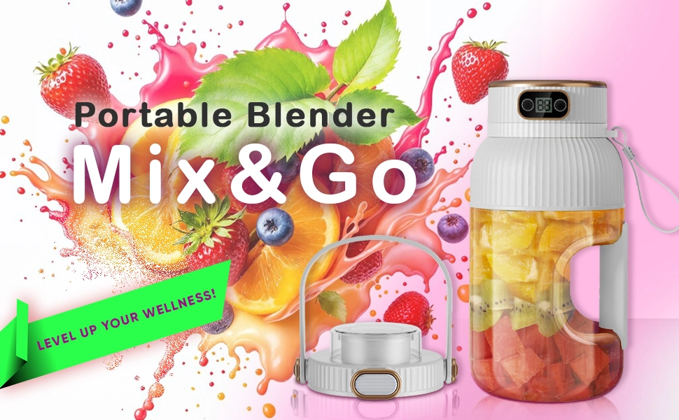 Portable Blender - 1.5L USB Rechargeable