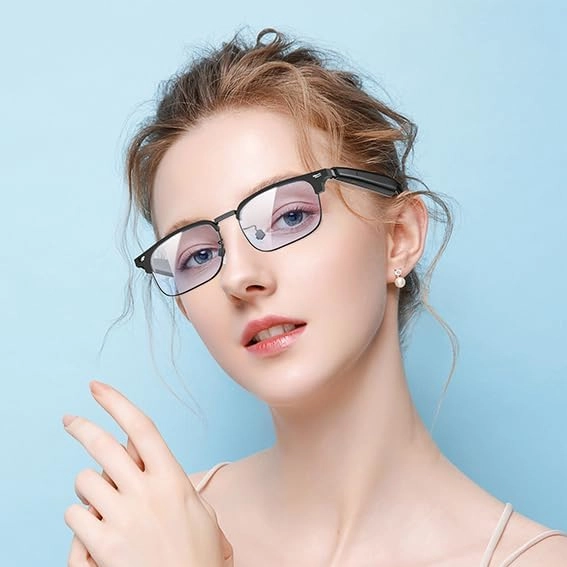 Smart Bluetooth Glasses - Open-Type Speakers Blue Light Lenses Bluetooth 5.3