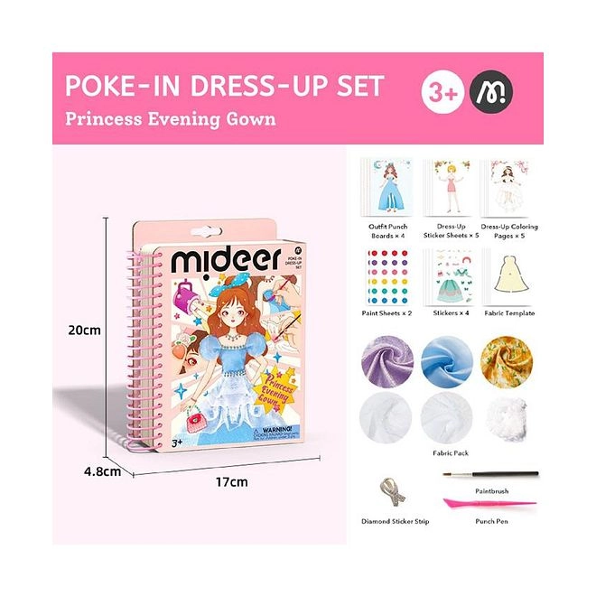 3-in-1 Dress Up Game Set - 30.9 x 30 x 2.9 cm 200 Accessories 3 Years+