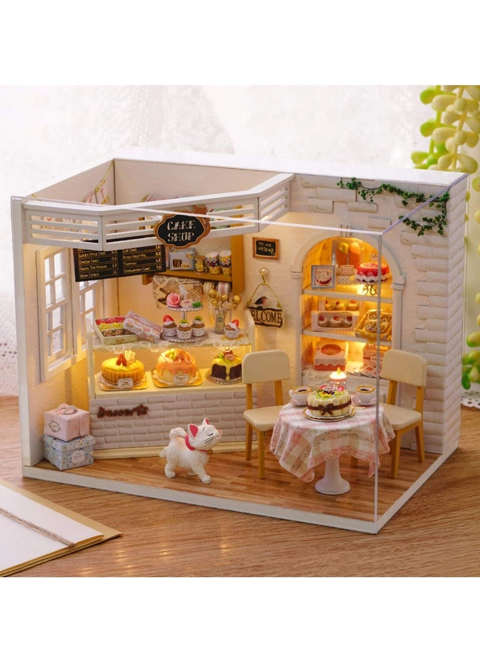 DIY Dollhouse Miniature - with Furniture Music Movement