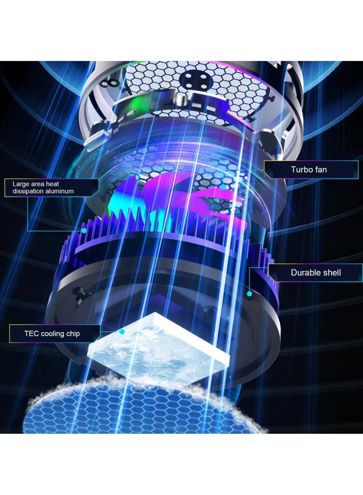Phone Cooler - Magnetic RGB Semiconductor Cooling