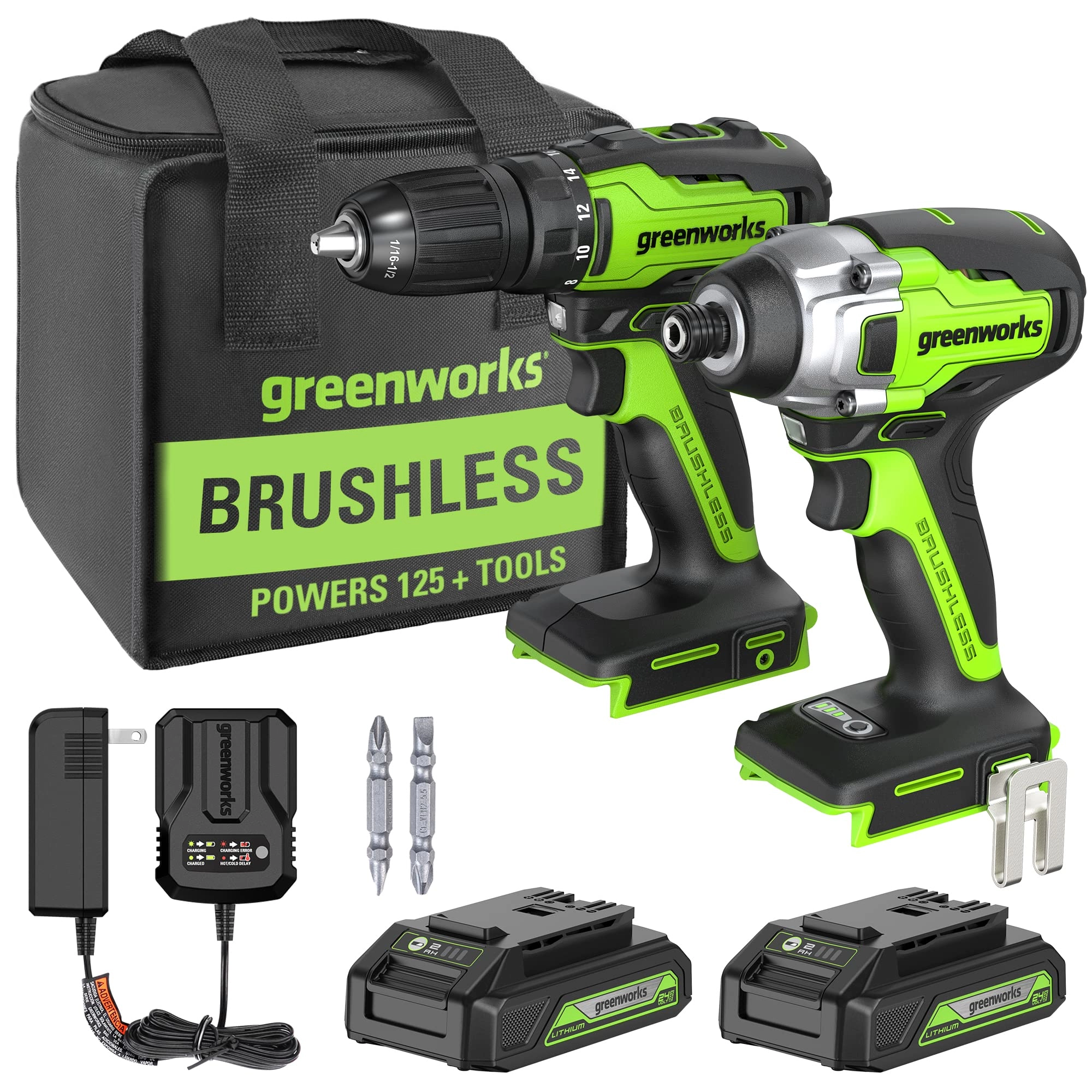 Globe Brushless Drill/Driver + Brushless Impact Driver