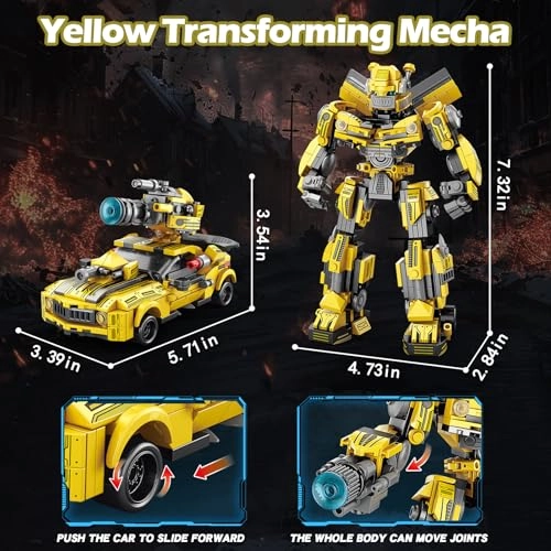 Transforming Building Set - 2in1 879 pcs