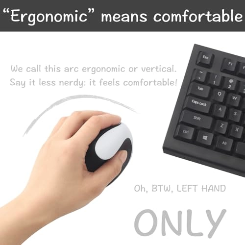 Left Handed Vertical Mouse - Wi-Fi