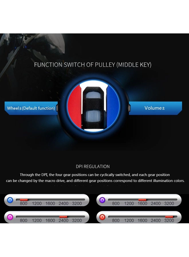 AJ120 Macro Programming Gaming Mouse - Wireless