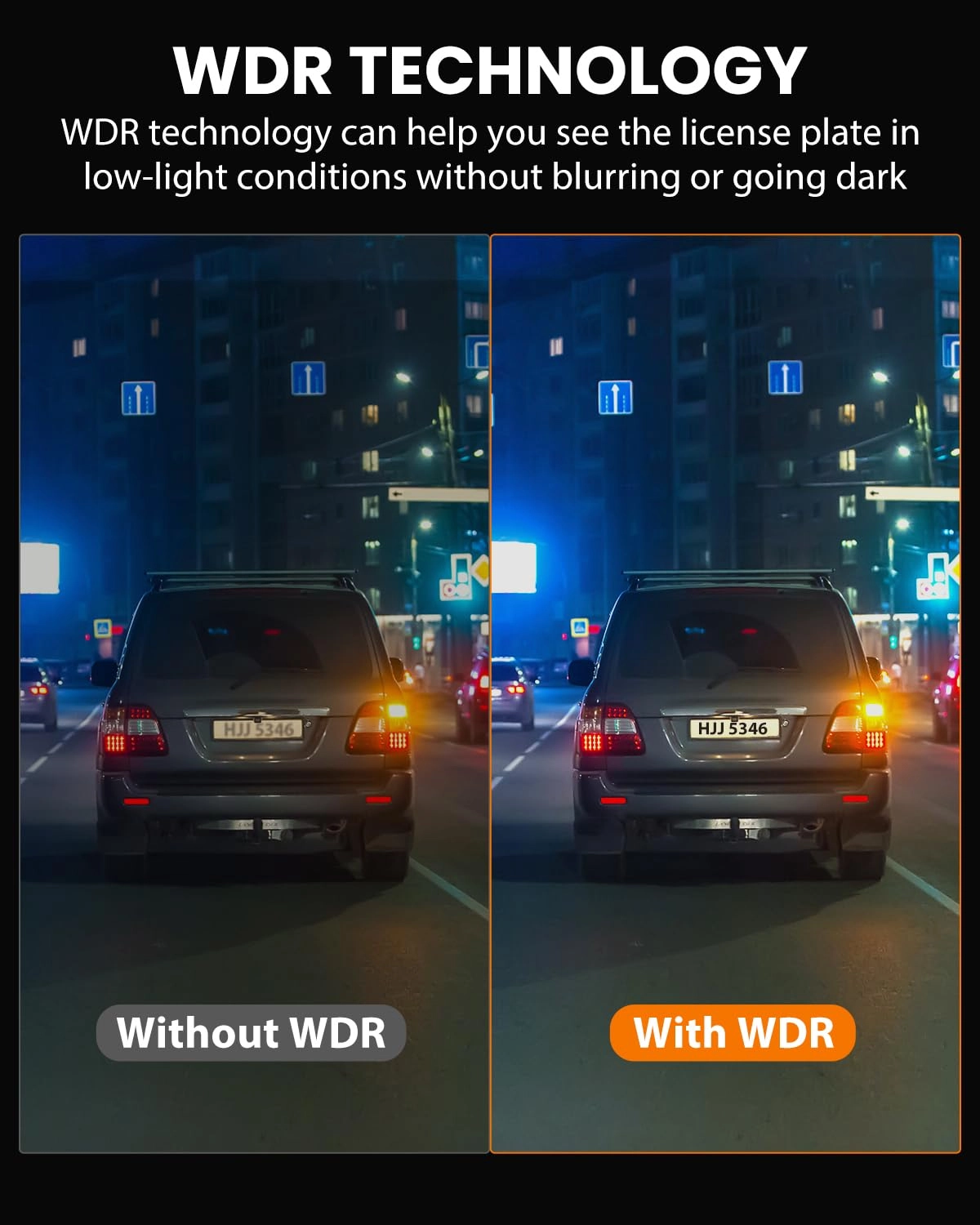 Dash Cam Front and Rear - 4K/1080P