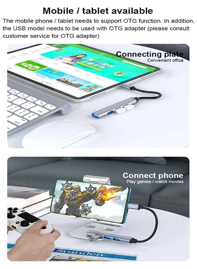 4 Ports HUB - USB 3.0 5Gbps LED