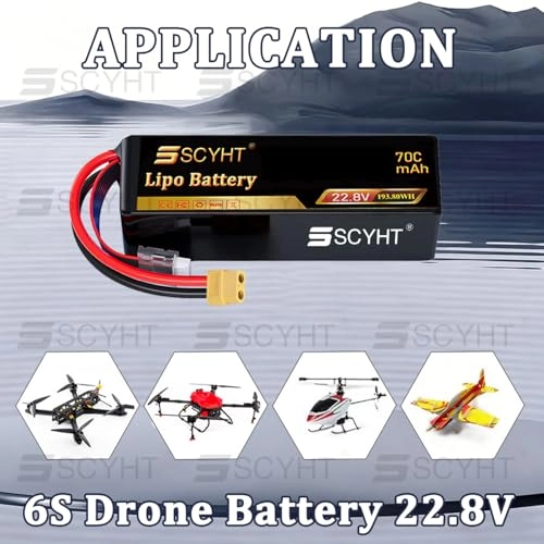 Lipo Battery - 22.8V 9000mAh 70C 2pack