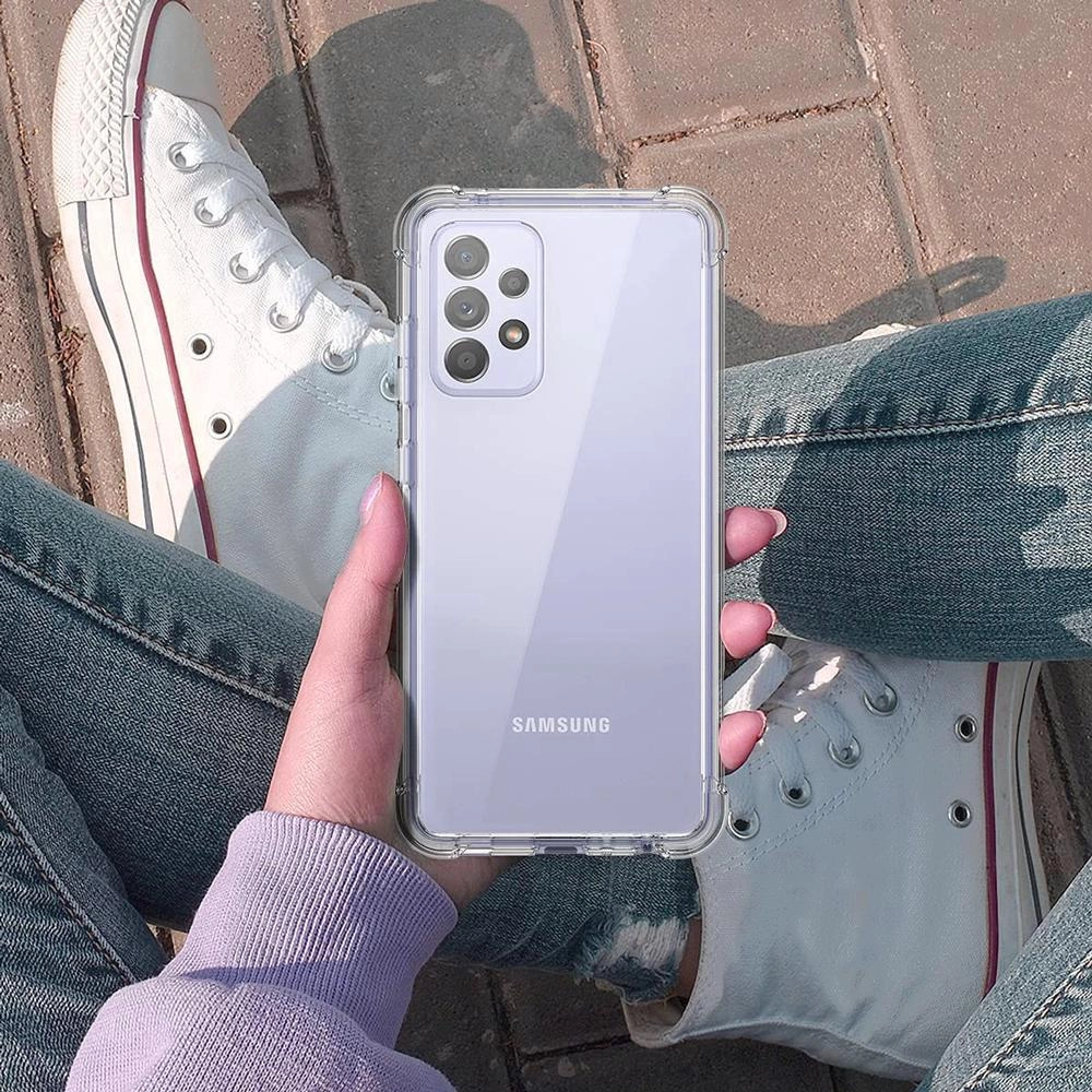 Max & Max MXTCA74 Transparent Back Cover for Samsung A74