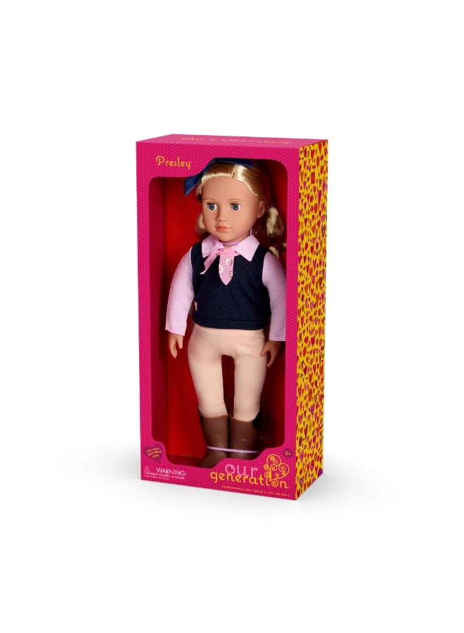 Presley Fashion Doll Playset - 18-inch Light-blonde Hair Ages 3+