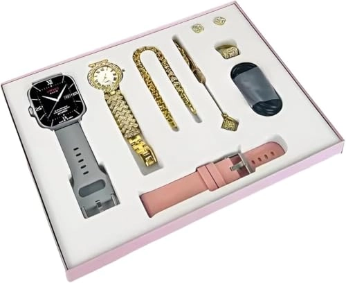 A58 Plus - Bluetooth Call Sleep Monitoring + Diamond Jewellery Set - Crystal-embellished