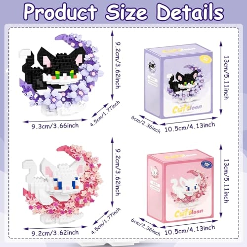 Cat Building Blocks - 2 pcs