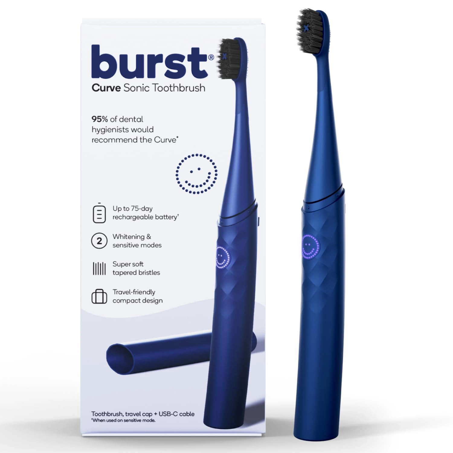 BURST Curve - Cobalt Blue 75 days battery