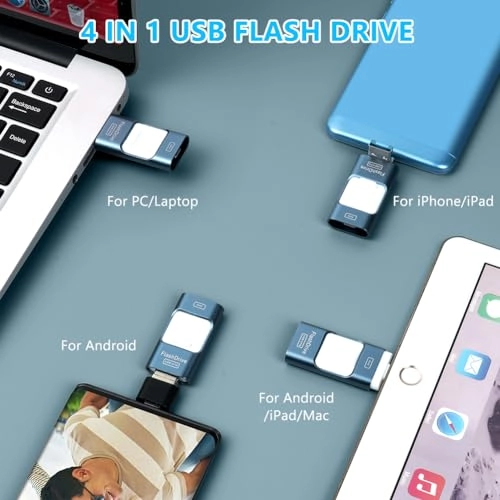 4 in 1 USB Flash Drive - USB 3.0 Type-C 64GB