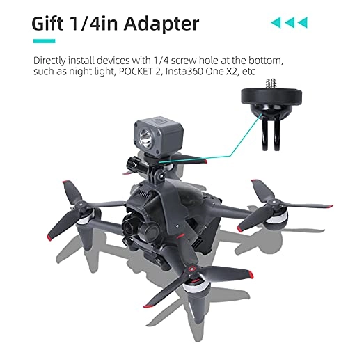 Safe Lighting Drone Accessories Extension Bracket Flight Lamp Mount for DJI FPV - Multifunctional Rust Resistant