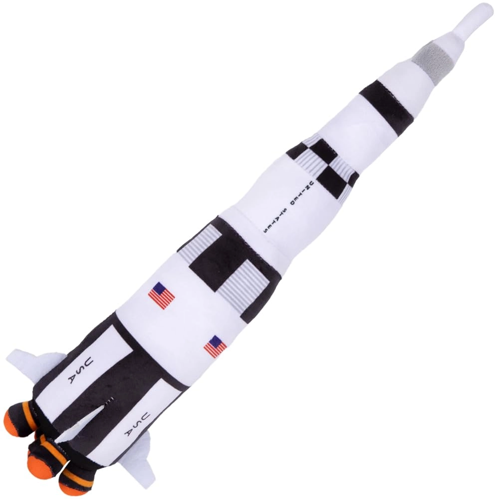 ArtCreativity Saturn Rocket Plush Toy