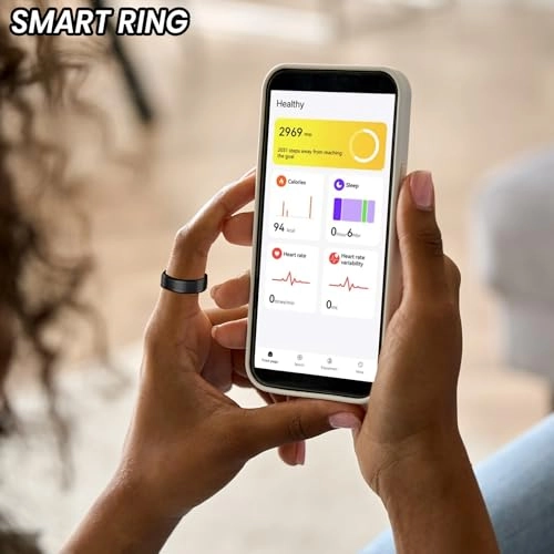 Smart Ring Health Tracker - #12 Black
