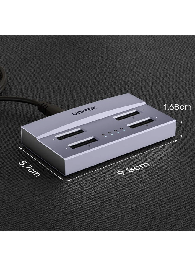 USB4 4-Bay M.2 SSD Docking Station - 4