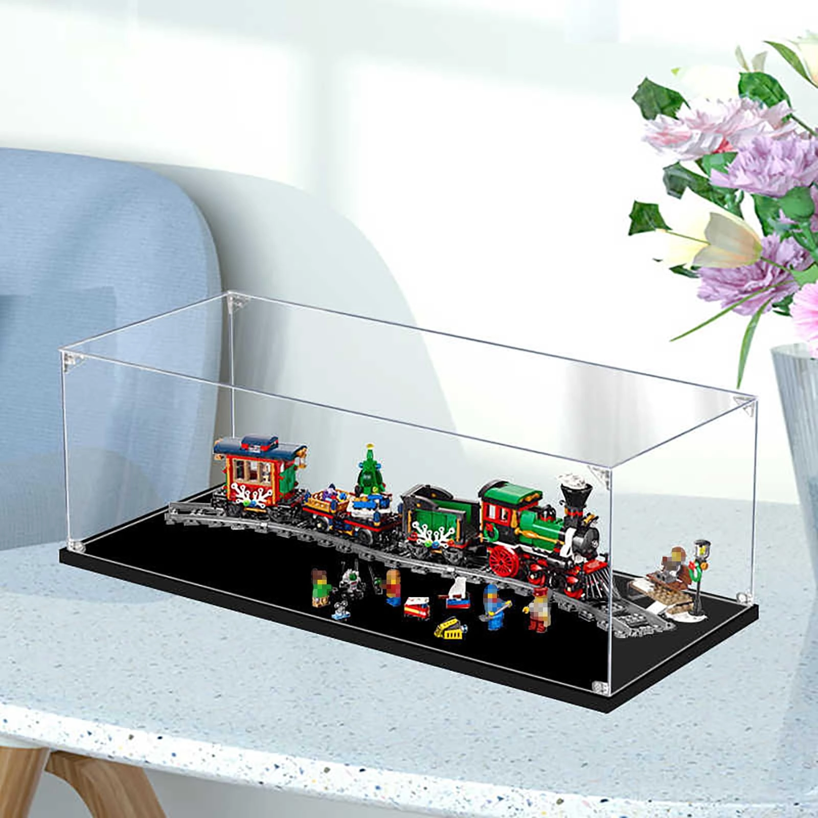 Acrylic transparent display box - suitable for LEGO 10254 62x30x20cm