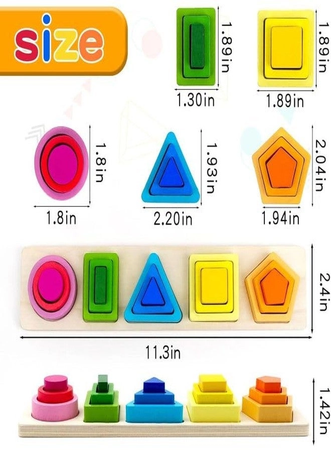 5-in-1 Shapes Stacker - 1-3 Year Olds