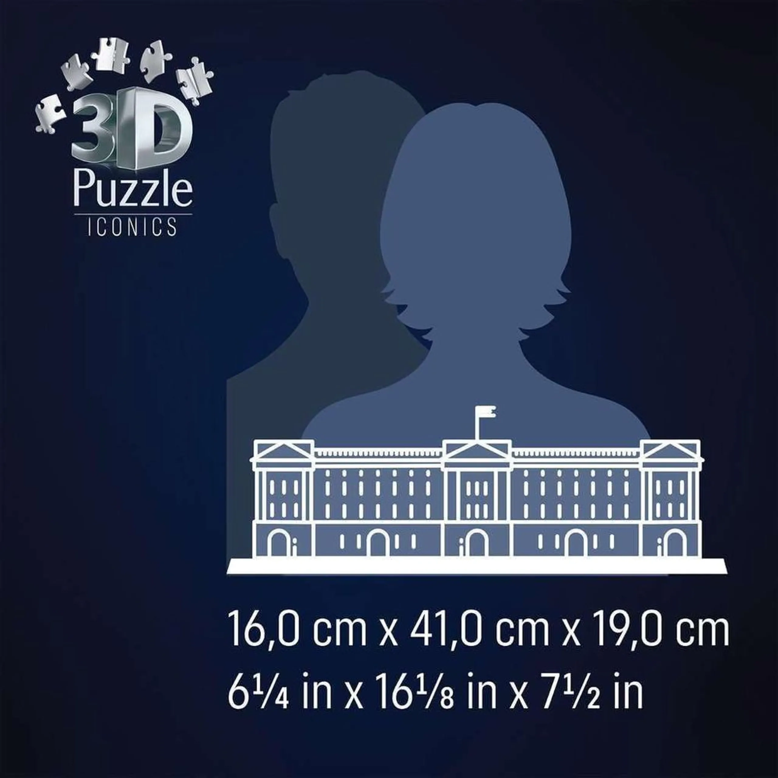 Buckingham Palace 3D Puzzle (622-12008031_2) - 260 pcs, LED