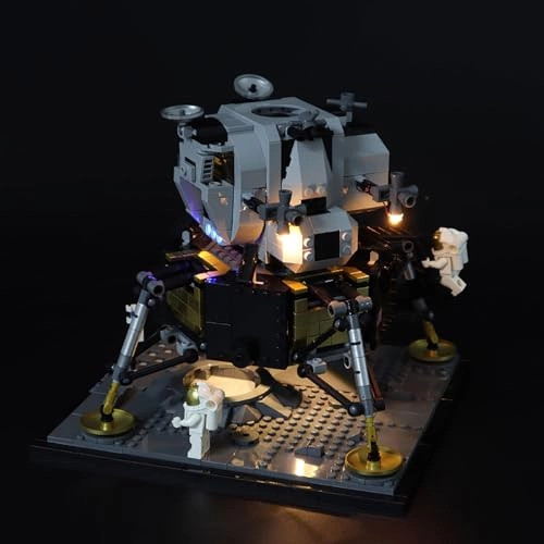 Led Light Kit for Building Block Model 10266 Lunar Module No. 11 - 5V Battery Powered