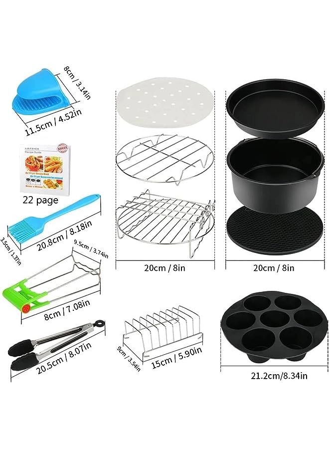 Air Fryer Accessories - Stainless steel food grade silicone 13 piece(s)