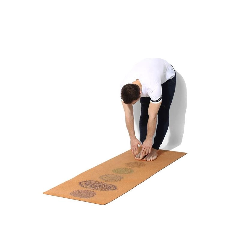 Ahimsa Aum Cork Yoga Mat - Premium cork and Natural Tree Rubber 3mm