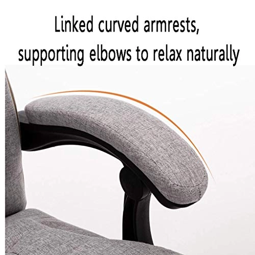 Reclining Chair - Fabric Cotton Black