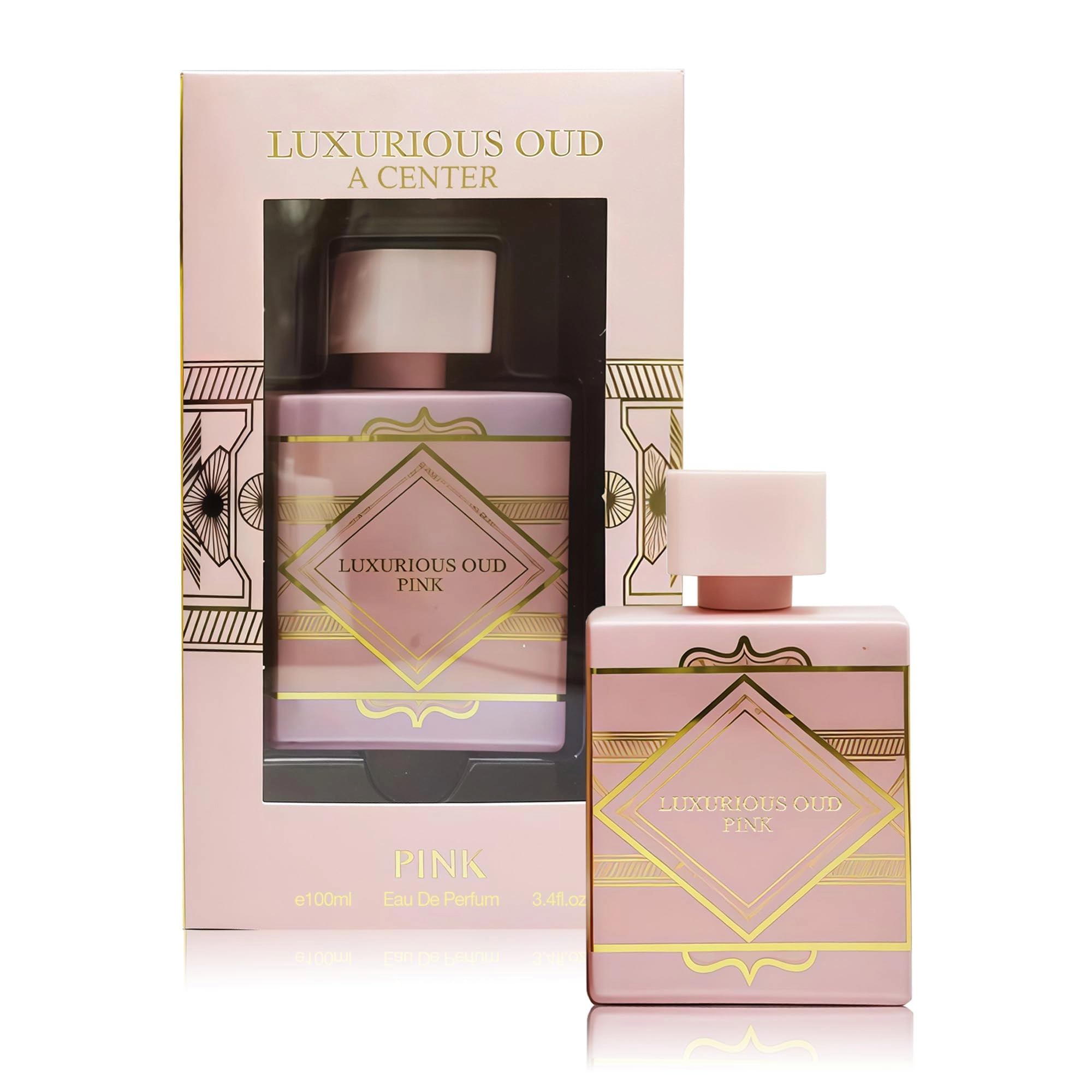 A CENTER Luxurious Oud Pink Eau de Parfum 3.4Fl Oz