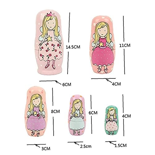 Wooden Stacking Dolls - 5 pieces